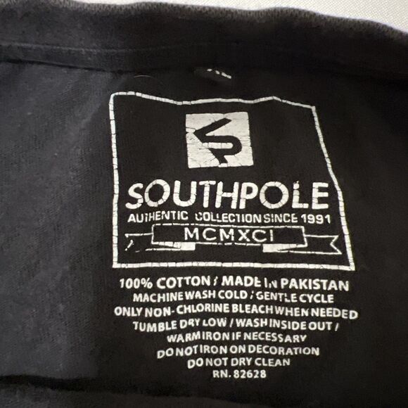 Vintage Y2K SouthPole T Shirt Mens XL No More Limits Black Short Sleeve - Picture 3 of 13